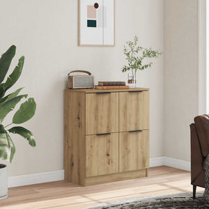 vidaXL Credenza Rovere Artigianale 60x30x70 cm in Legno Multistrato