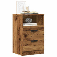 Comodini Legno Antico 2 pz-Set di 2 Tavolino da notte 40x36x65 cm in Legno Multistrato 339492