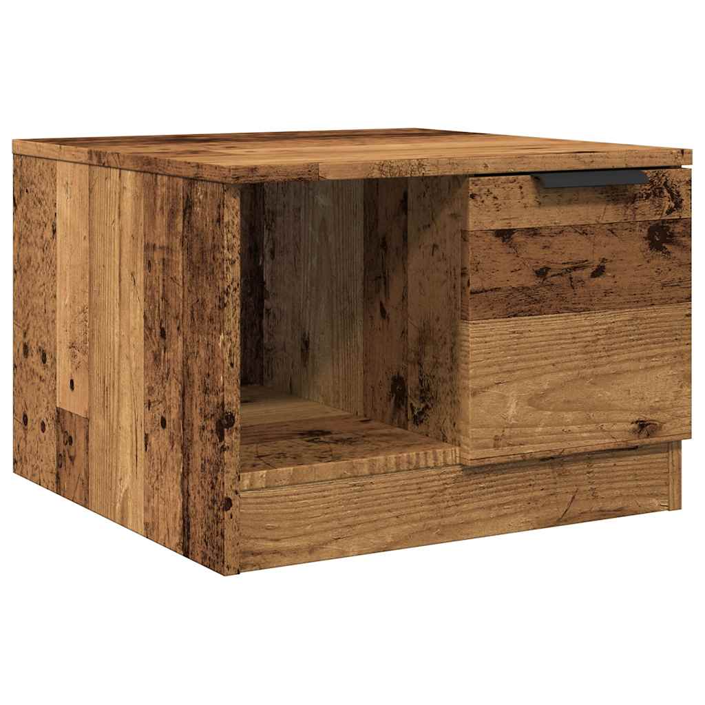 Tavolino da Salotto Legno Antico 50x50x36 cm Legno Multistrato 856848