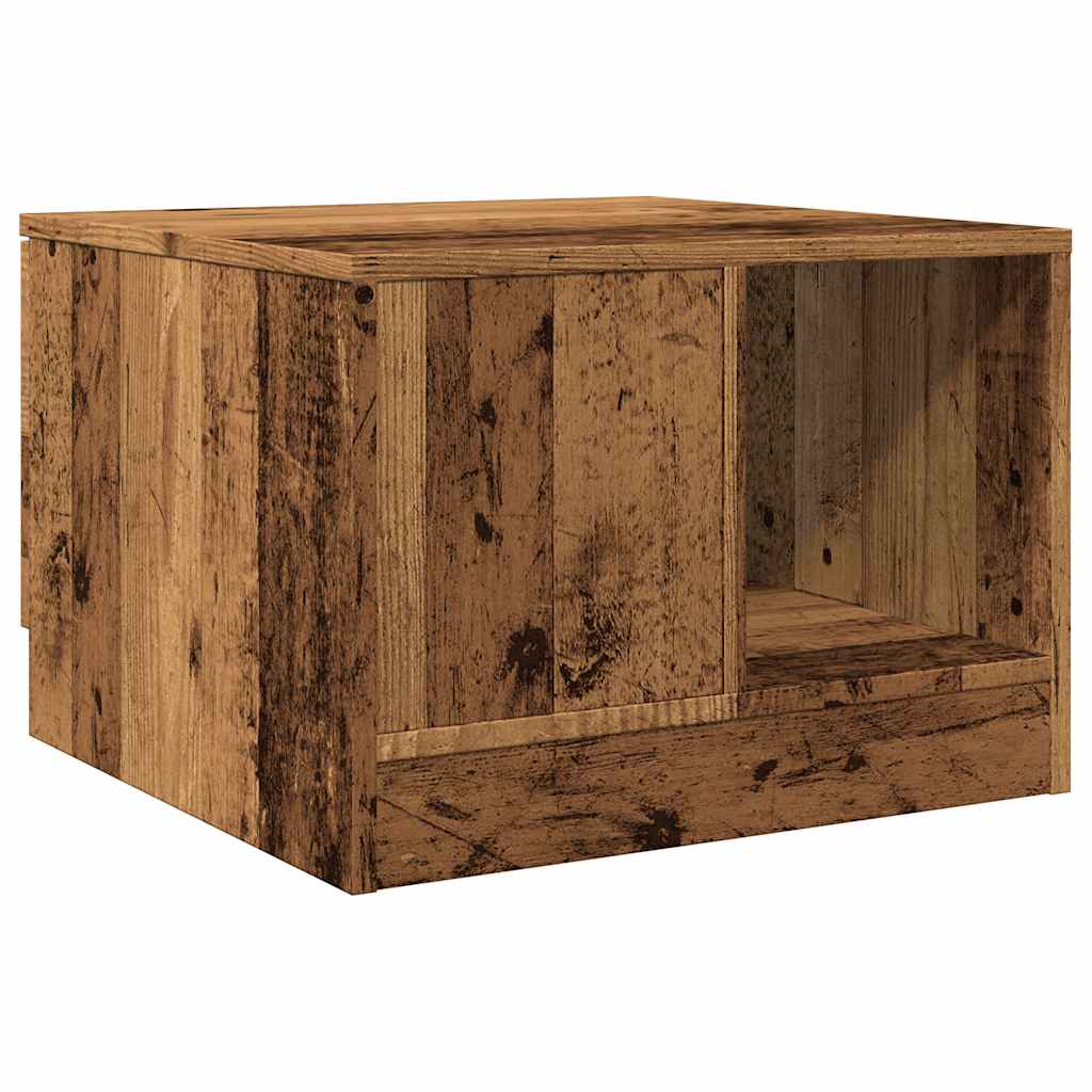 vidaXL Tavolino da Salotto Legno Antico 50x50x36 cm Legno Multistrato