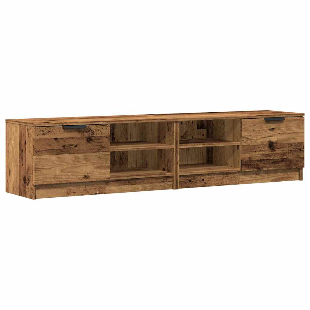 Mobili Porta TV 2 pz Legno Vecchio 80x35x36,5 cm in Truciolato 856855