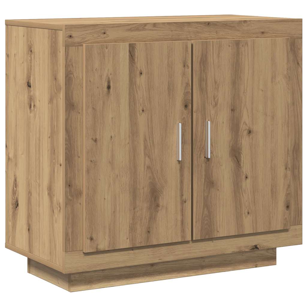 vidaXL Credenza Rovere Artigianale 80x40x75 cm in Legno Multistrato