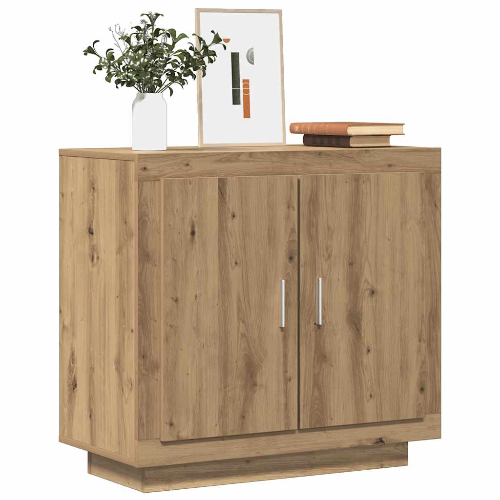 vidaXL Credenza Rovere Artigianale 80x40x75 cm in Legno Multistrato