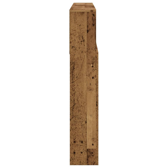 Testiera con Scomparti Legno Antico 140x19x103,5 cm 856868