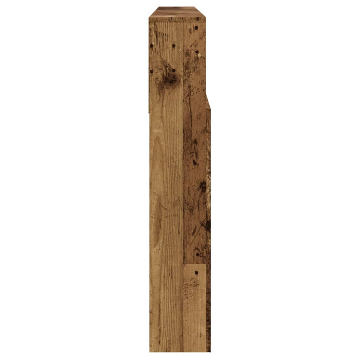 Testiera con Contenitore Legno Antico 200x19x103,5cm Truciolato 856874