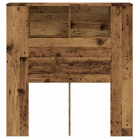 Testiera con Contenitore Legno 100x19x104,5 cm in Multistrato 856876