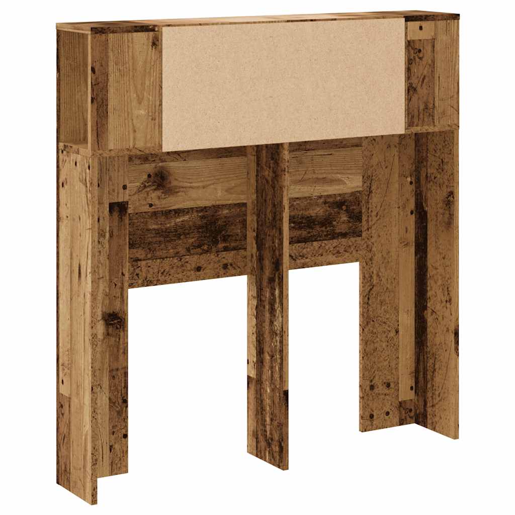 Testiera con Contenitore Legno 100x19x104,5 cm in Multistrato 856876