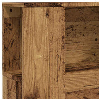 Testiera con Contenitore Legno 100x19x104,5 cm in Multistrato 856876