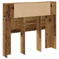 Testiera con Contenitore Legno 120x19x104,5 cm in Multistrato 856878