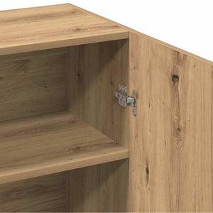 vidaXL Credenza Rovere Artigianale 70x34x90 cm in Legno Multistrato