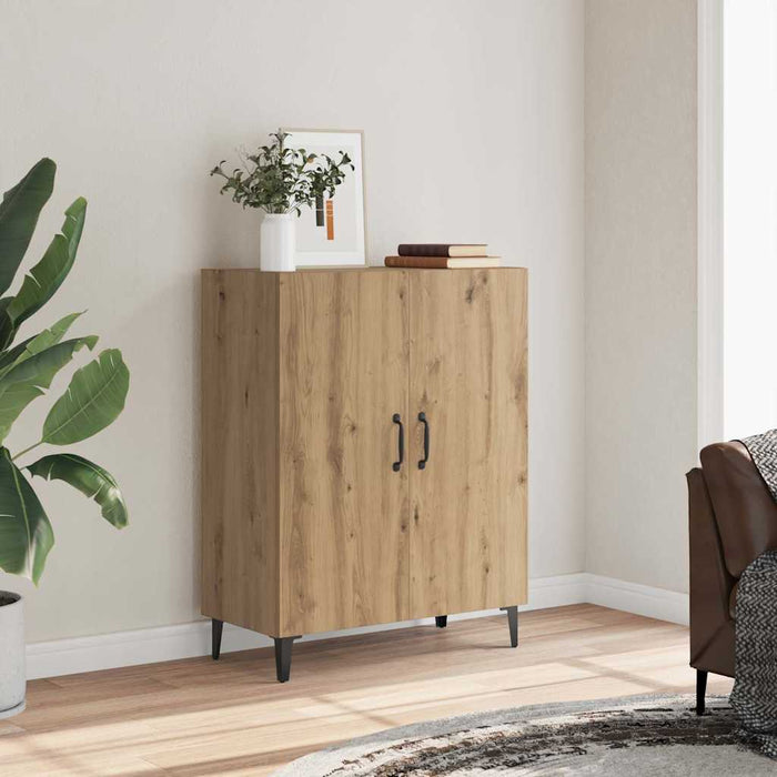 vidaXL Credenza Rovere Artigianale 70x34x90 cm in Legno Multistrato