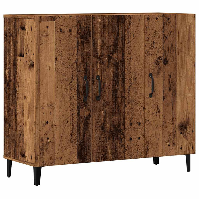 vidaXL Credenza Legno Antico 90x34x80 cm in Legno Multistrato