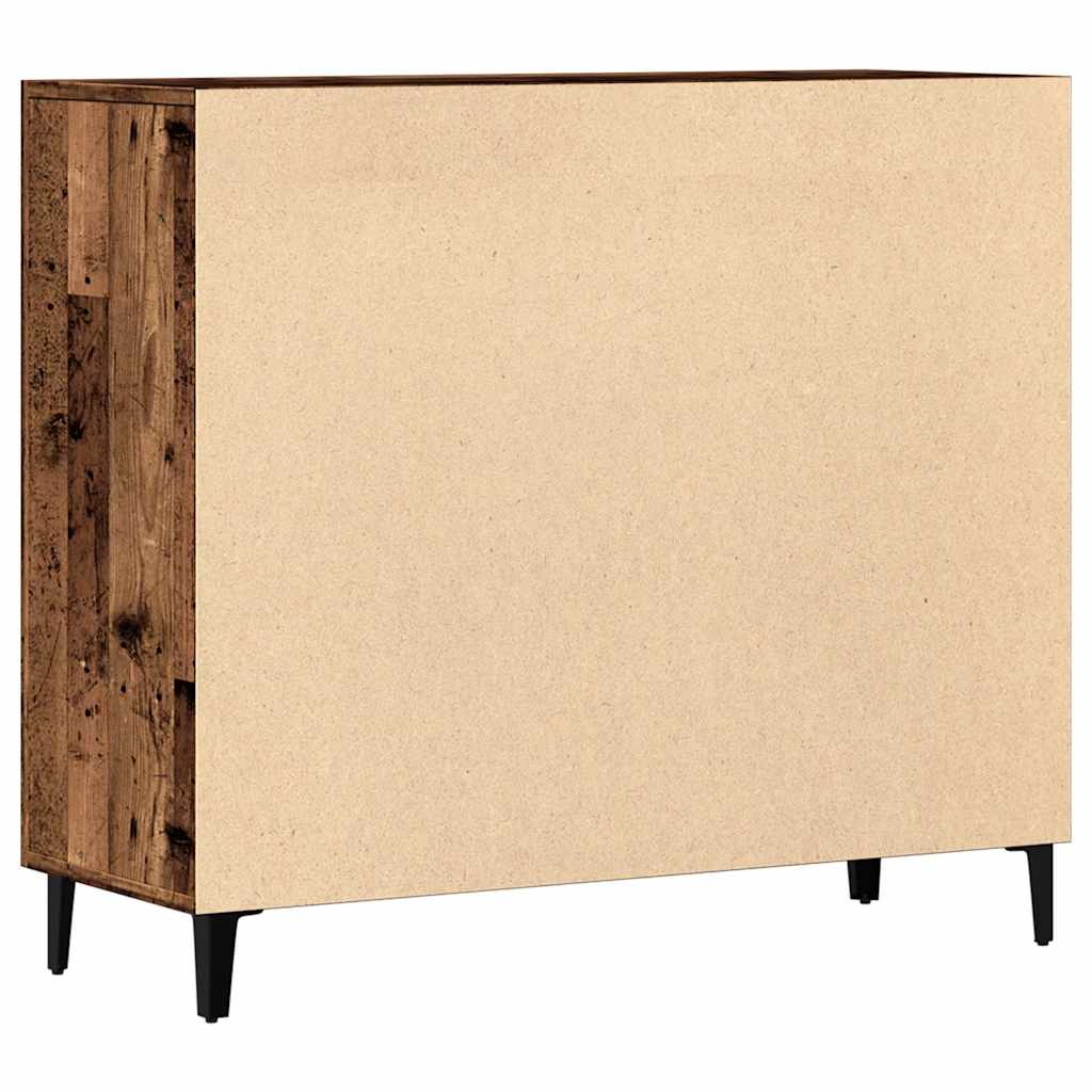 vidaXL Credenza Legno Antico 90x34x80 cm in Legno Multistrato