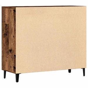 vidaXL Credenza Legno Antico 90x34x80 cm in Legno Multistrato