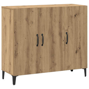 vidaXL Credenza Rovere Artigianale 90x34x80 cm in Legno Multistrato