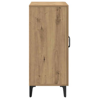 Credenza Rovere Artigianale 90x34x80 cm in Legno Multistrato 856893