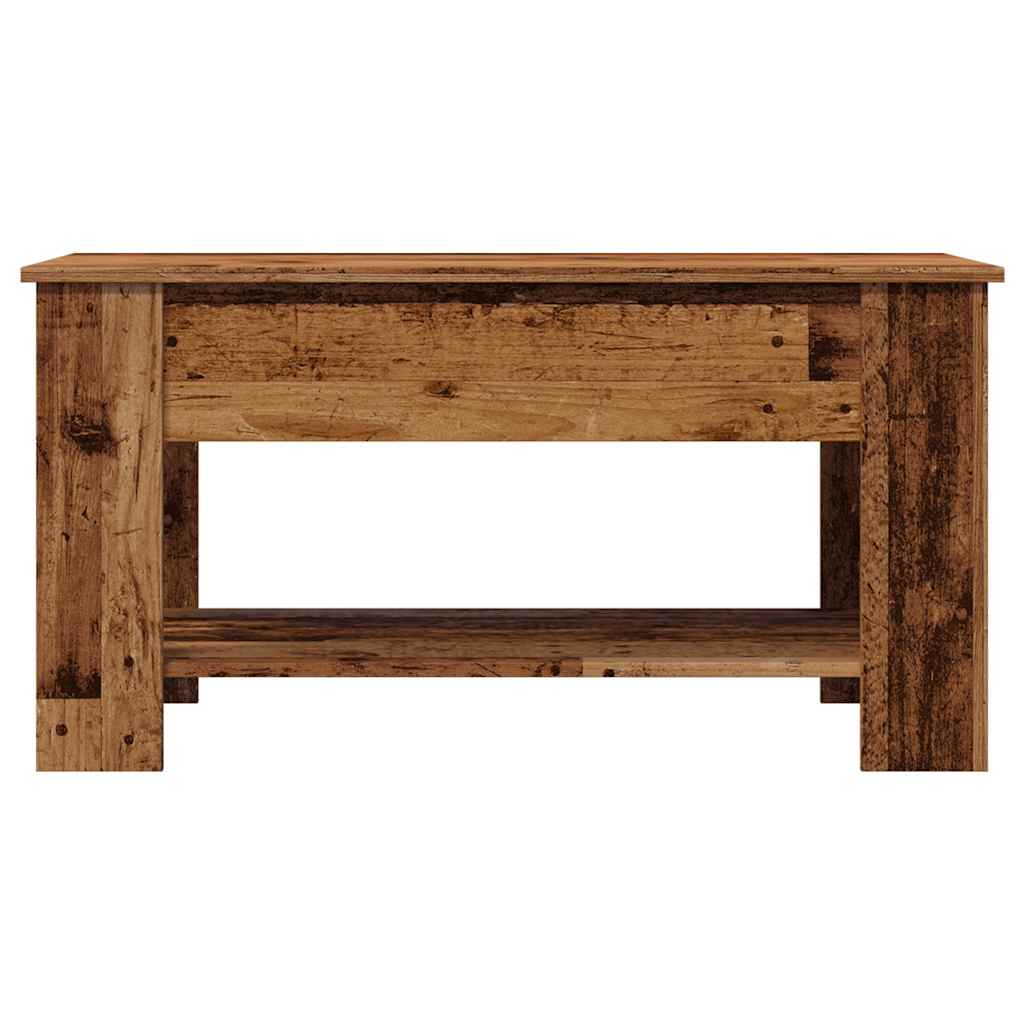 Tavolino da Salotto Legno Vecchio 101x49x52 cm in Truciolato 856926