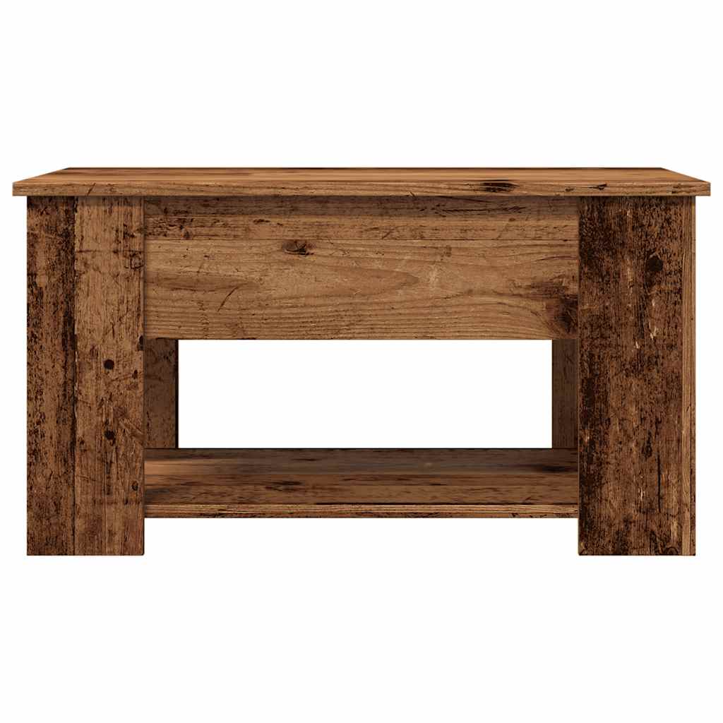 Tavolino da Salotto-Tavolino da soggiorno-Tavolo Legno Antico 79x49x41 cm Legno Multistrato