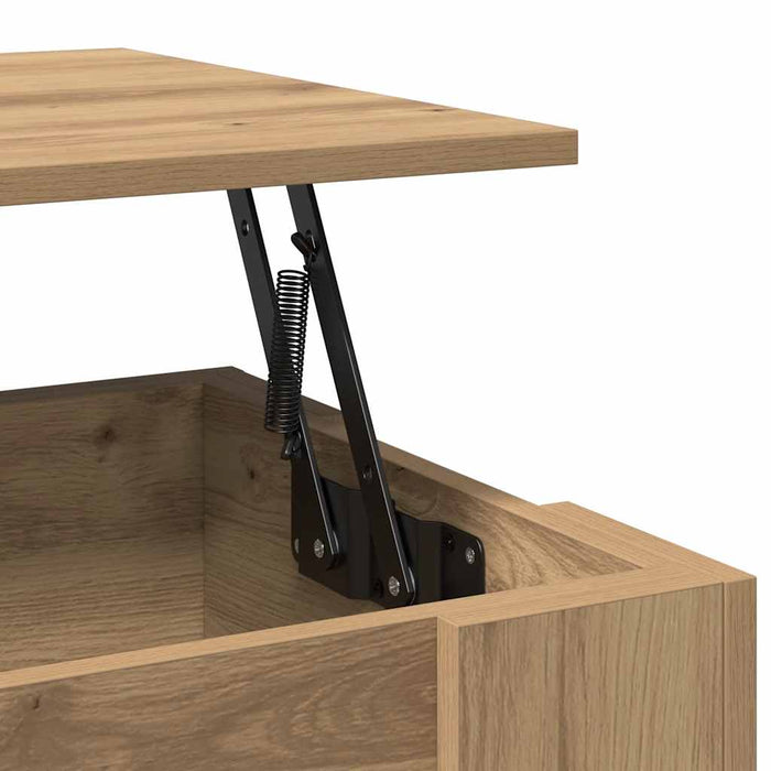 Tavolino da Salotto Rovere Artigianale 79x49x41 cm Truciolato 856929