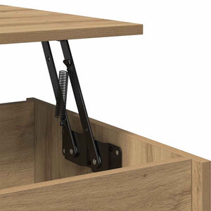 Tavolino Salotto-Tavolino da soggiorno-Tavolo Rovere Artigianale 80x50,5x41,5 cm Truciolato