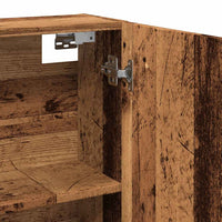 Mobile Bagno con Specchio Legno Antico Legno Multistrato 856940