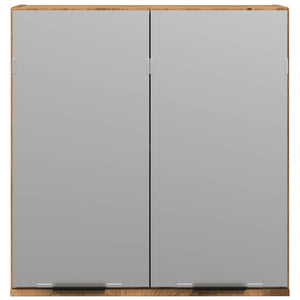 Mobile da Bagno Specchio Rovere Artigianale Legno Multistrato