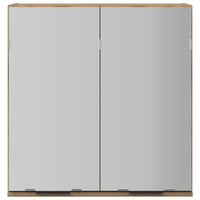 Mobile da Bagno Specchio-Armadietto a Specchio da Bagno Rovere Artigianale Legno Multistrato