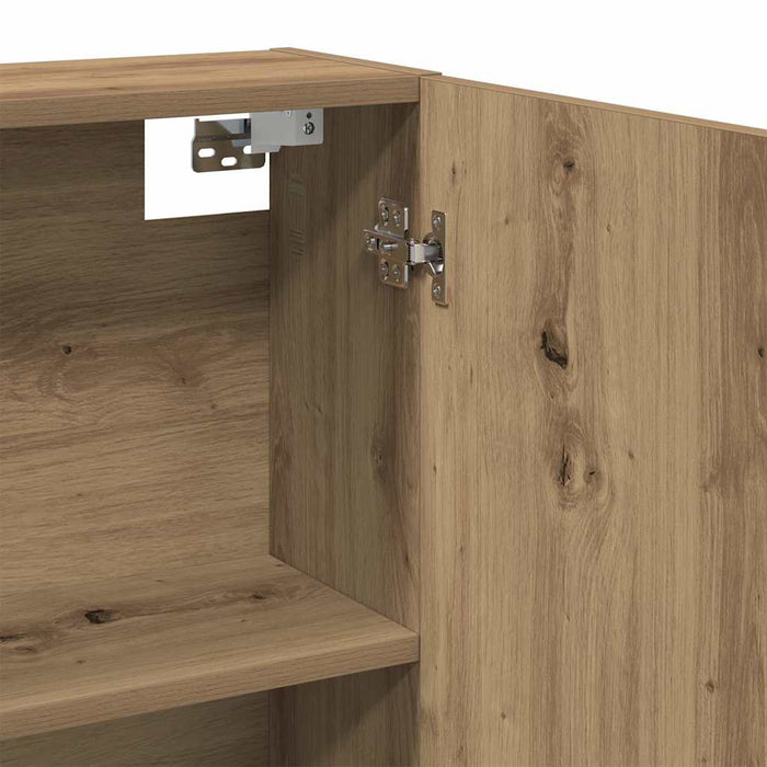 Mobile da Bagno Specchio-Armadietto a Specchio da Bagno Rovere Artigianale Legno Multistrato