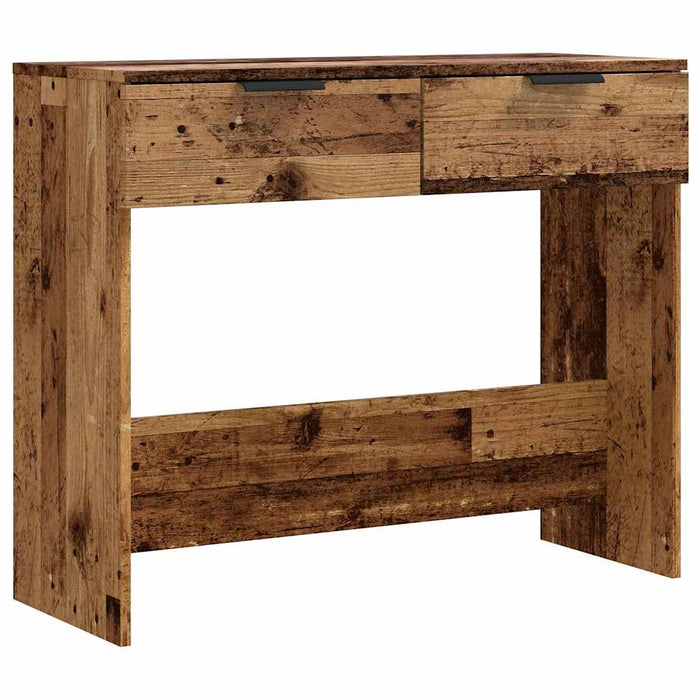 Tavolo Consolle in Legno Vecchio 90x36x75 cm Legno Multistrato 856945