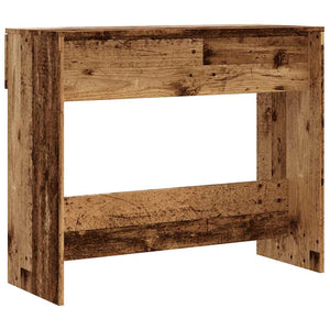 Tavolo Consolle in Legno Vecchio 90x36x75 cm Legno Multistrato 856945