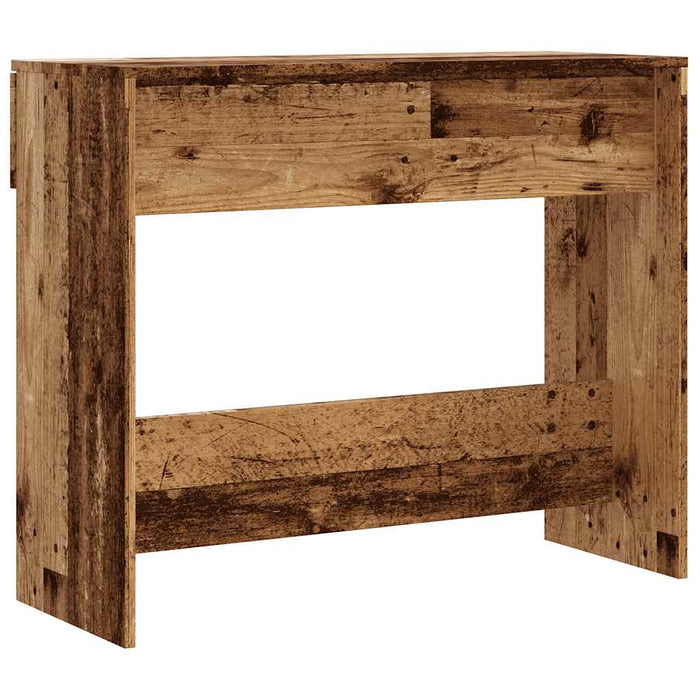 Tavolo Consolle in Legno Vecchio 90x36x75 cm Legno Multistrato 856945