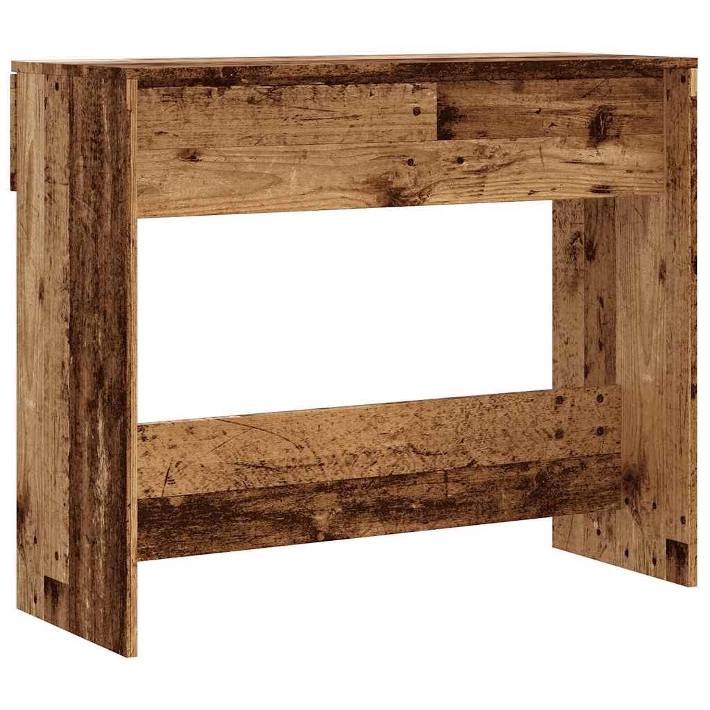 vidaXL Tavolo Consolle in Legno Vecchio 90x36x75 cm Legno Multistrato