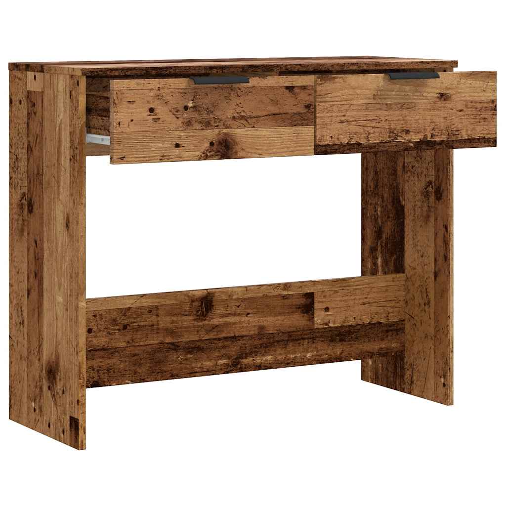 Tavolo Consolle in Legno Vecchio 90x36x75 cm Legno Multistrato 856945