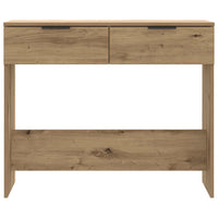 vidaXL Tavolo Consolle Rovere Artigianale 90x36x75 cm in Truciolato