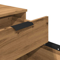 Schedario con Ruote Rovere 45x38x54 cm Legno Multistrato 856950