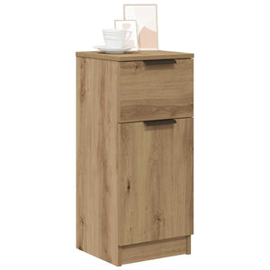 vidaXL Credenza Rovere Artigianale 30x30x70 cm in Legno Multistrato