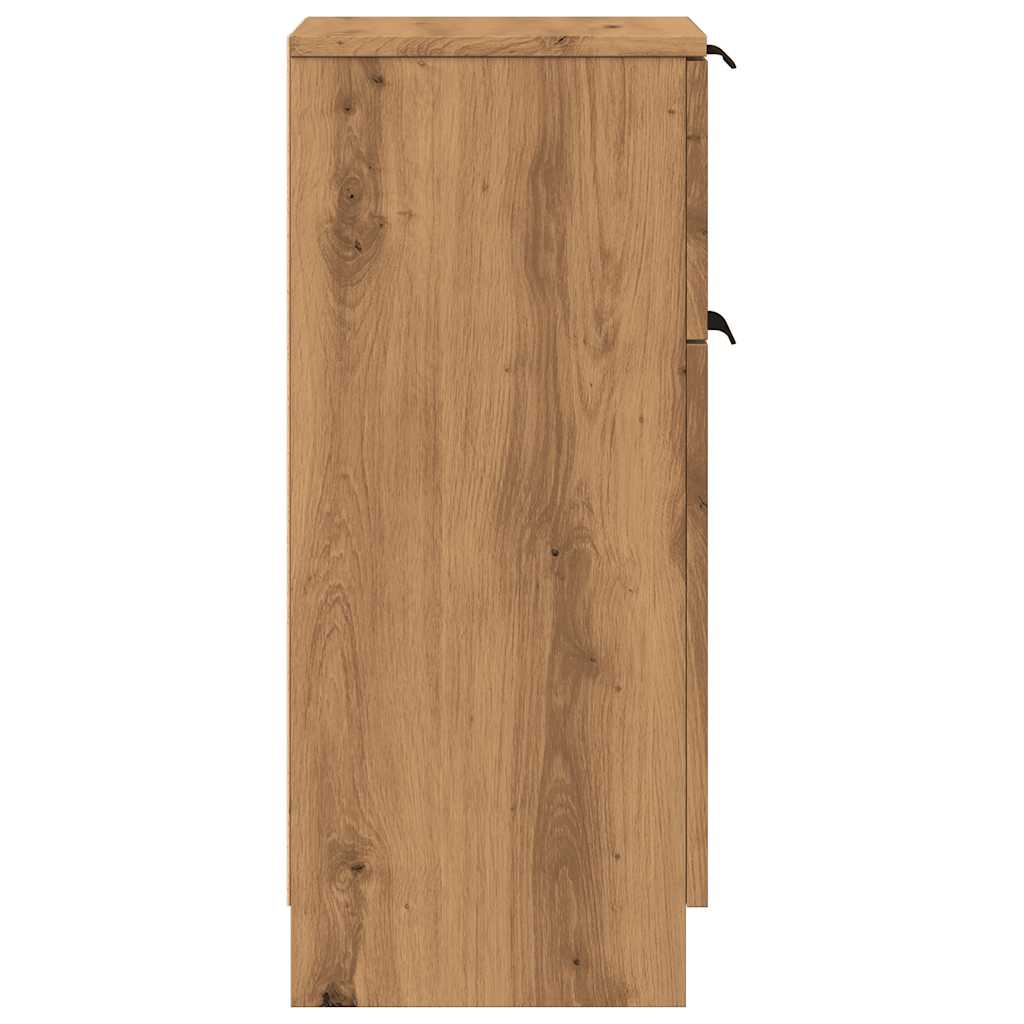 Credenza Rovere Artigianale 30x30x70 cm in Legno Multistrato 856953