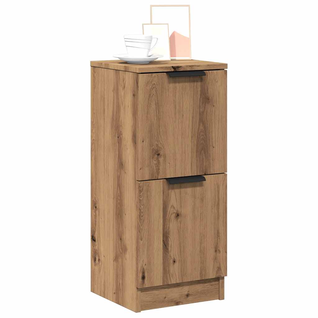 Credenza Rovere Artigianale 30x30x70 cm in Legno Multistrato