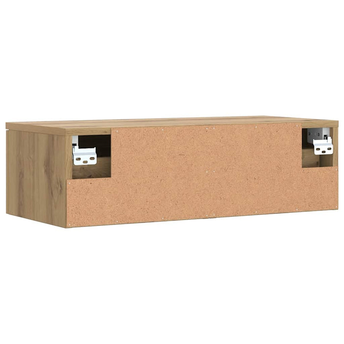 Armadietto a Muro Rovere Artigianale 68x30x20 cm in Truciolato 856984