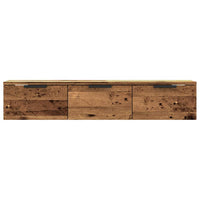 Armadietto a Muro Legno Vecchio 102x30x20 cm Legno Multistrato 856985