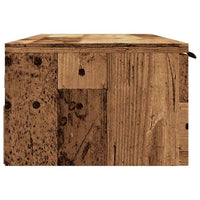 Armadietto a Muro Legno Vecchio 102x30x20 cm Legno Multistrato 856985