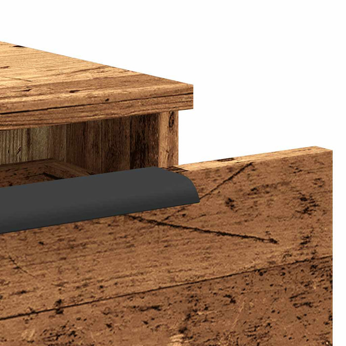 vidaXL Armadietto a Muro Legno Vecchio 102x30x20 cm Legno Multistrato