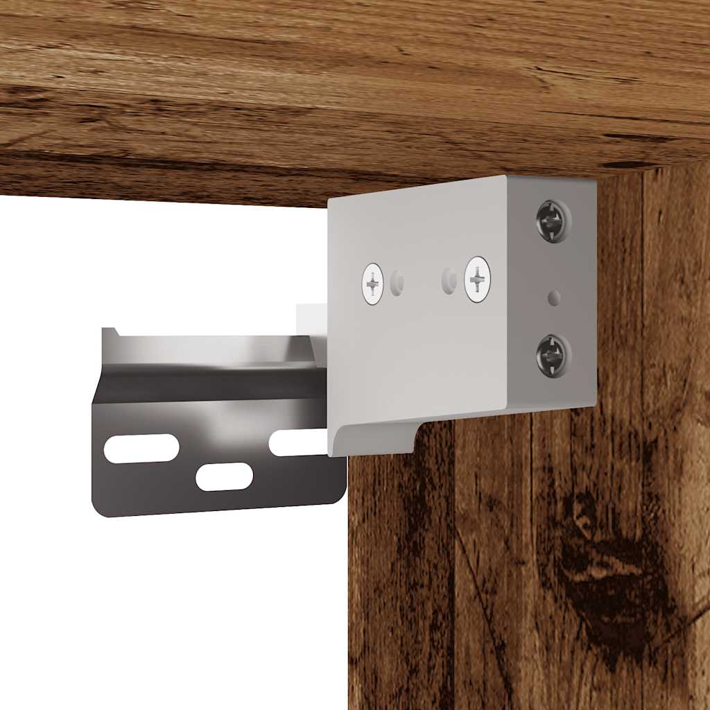 vidaXL Armadietto a Muro Legno Vecchio 102x30x20 cm Legno Multistrato