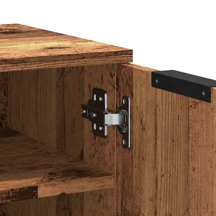 vidaXL Scarpiera Legno Vecchio 29,5x35x70 cm in Legno Multistrato