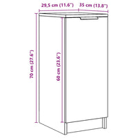 Scarpiera Legno Vecchio 29,5x35x70 cm in Legno Multistrato 856987
