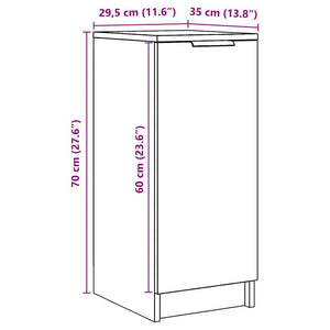 Scarpiera Legno Vecchio 29,5x35x70 cm in Legno Multistrato 856987