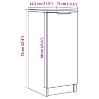 Scarpiera Rovere Artigianale 29,5x35x70 cm in Truciolato 856988