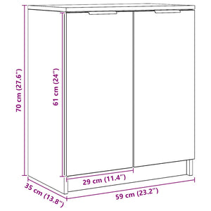 Scarpiera Rovere Artigianale 59x35x70 cm in Truciolato 856990