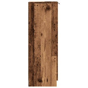 vidaXL Scarpiera Legno Antico 29,5x35x100,5 cm in Truciolato