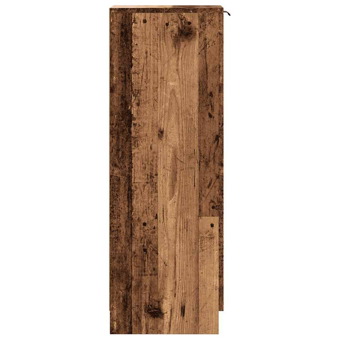 vidaXL Scarpiera Legno Antico 29,5x35x100,5 cm in Truciolato